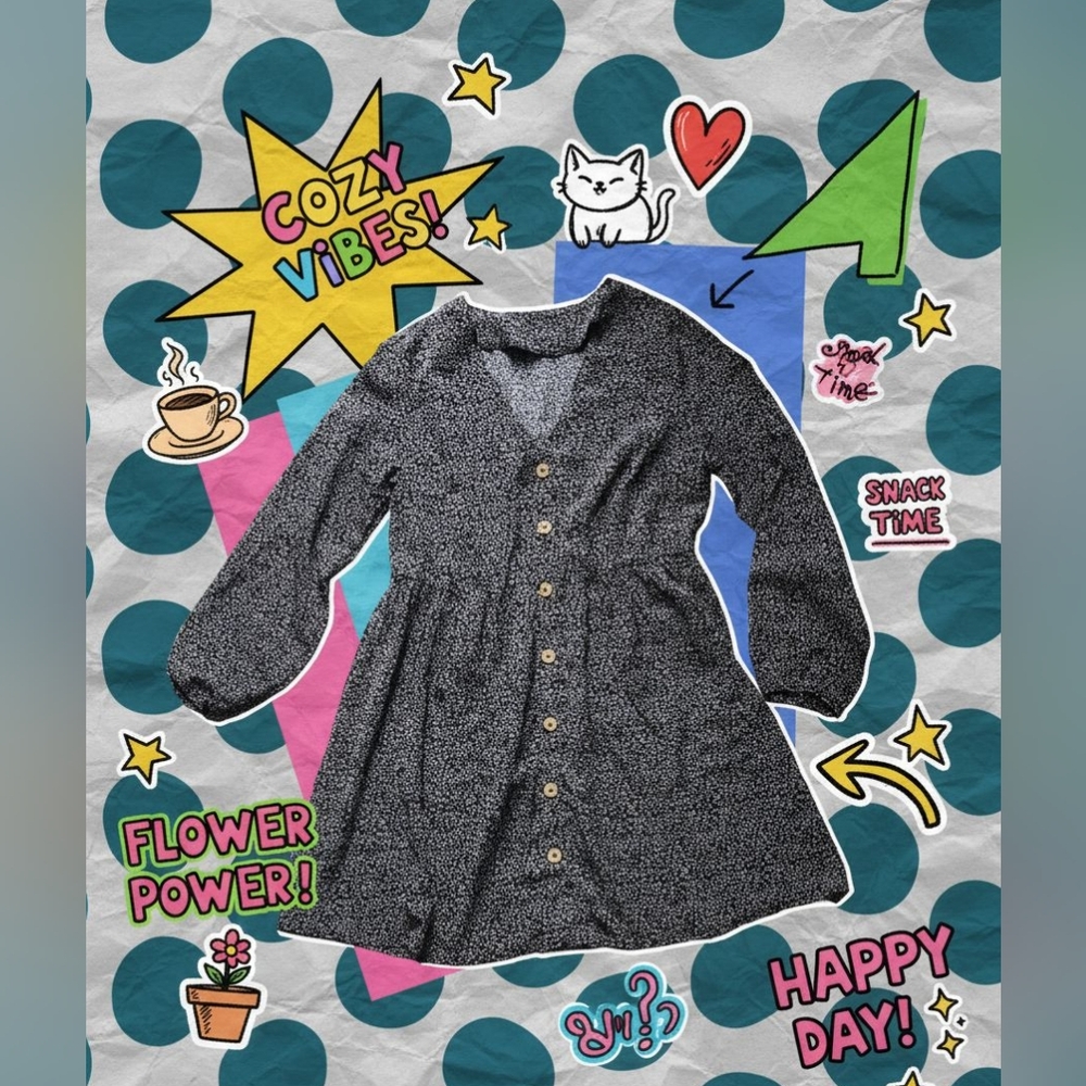 Women Black Button-Up Jacket